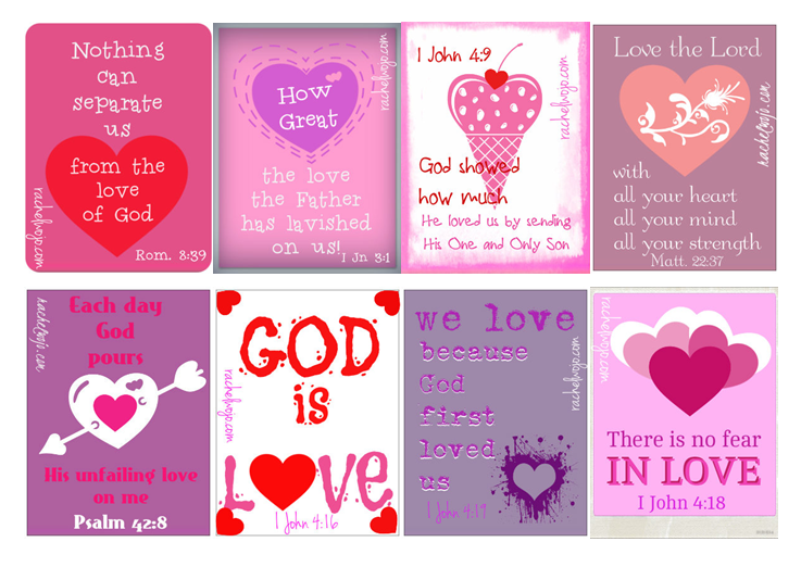 FREE Printable Valentines with Bible Verses