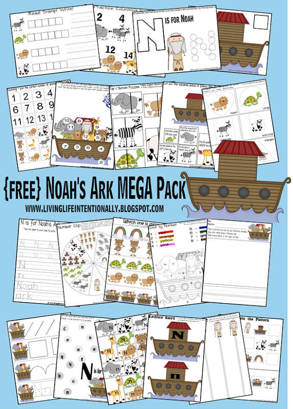 Free Noah’s Ark MEGA Printable Pack