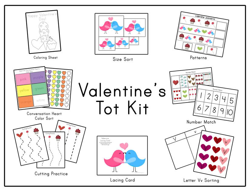 Free Valentine's Day Tot Kit