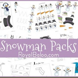 Free Snowman Printable Packs