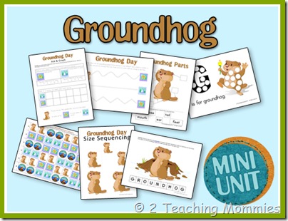 Free Groundhog's Day Printable Set