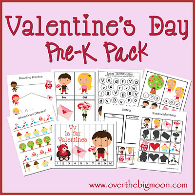 Free Valentine’s Day Preschool Printable Pack