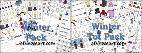 Free Preschool and Kindergarten Winter Printable Pack