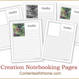 Free Creation Notebooking Pages