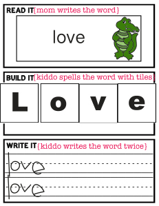 Free Read It, Spell It, Write It Printable Set