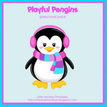 FREE Playful Penguins Preschool Pack