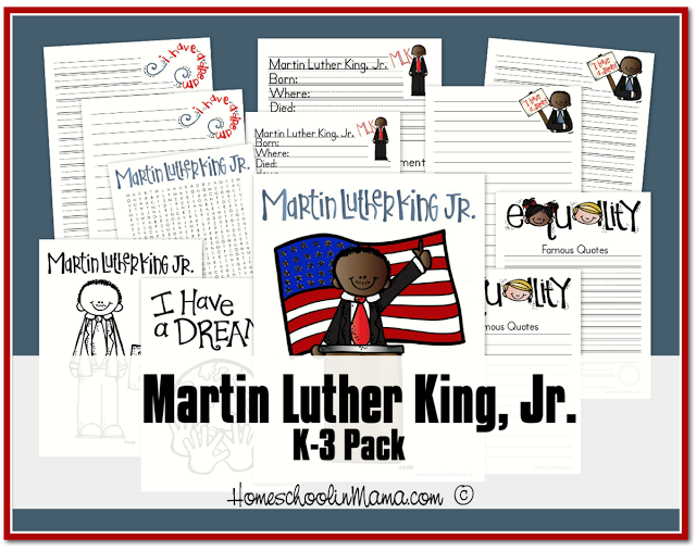 Free Martin Lurther King Day Printables