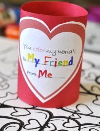 Free Valentine Printable: You Color My World