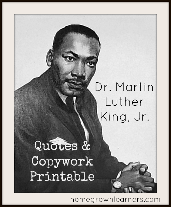 Free Martin Luther King Jr Worksheets