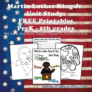 Free Martin Luther King Jr Unit Study