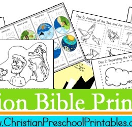 Free Creation Bible Crafts and Printables