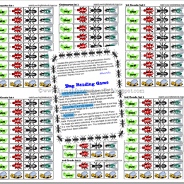 Free Printable Bug Sight Words Game (K-2nd)