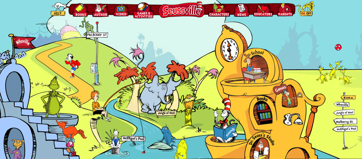 Free Educational Resource: Dr. Seuss Seussville.com