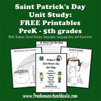 History of St Patrick's Day Unit Study with FREE Printables and ...