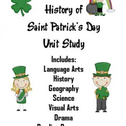 History of St Patrick’s Day Unit Study with FREE Printables and Worksheets (PreK – 5)