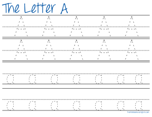 Free A-Z Tracing Printables