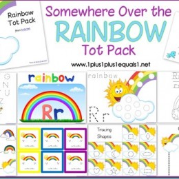 Free Rainbow Printable Tot Pack