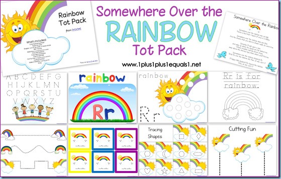 Free Rainbow Printable Tot Pack