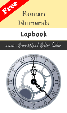 Free Roman Numerals Lapbook