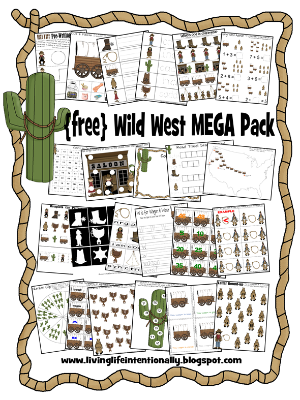 Free Wild West Printable Pack 