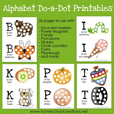 Free Alphabet Do-a-Dot Printables