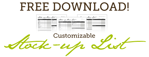 Free Stock Up Price List (Fully Customizable!)