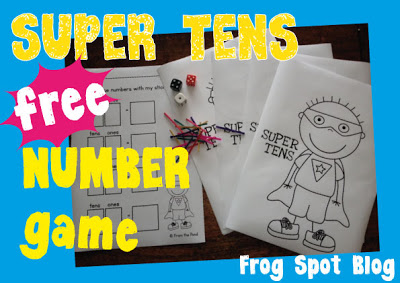 Free Super Tens Math Printable Game