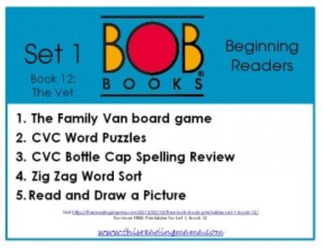 Free Bob Book printables