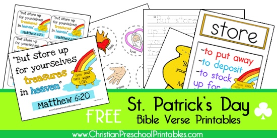 Free St. Patrick's Day Bible Printables