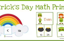 Free St. Patrick’s Day Math Printables from Homeschool Creations!