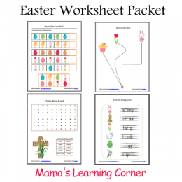 Free Printable Easter Worksheet Packet from Mama's Learning Corner