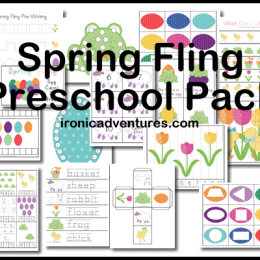 Free Spring Fling Printable Preschool Pack