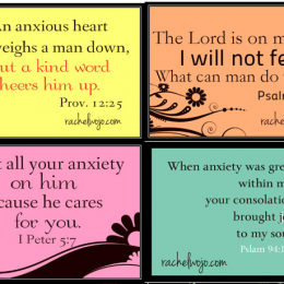 Free Printable Scripture Cards to Combat Worry and Fear