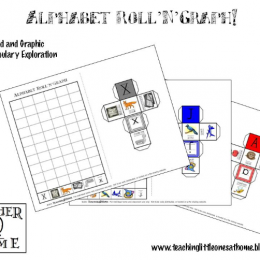 Free Printable: Alphabet Roll'n'Graph