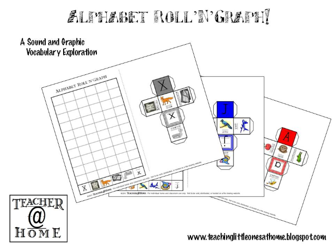 Free Printable: Alphabet Roll'n'Graph 