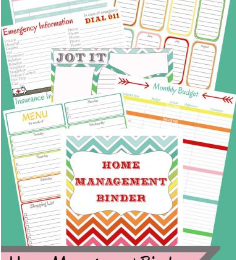 Free Home Management Binder