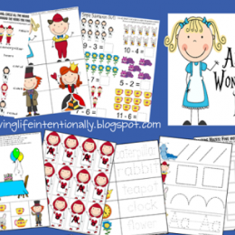 Free Alice in Wonderland Printable Pack