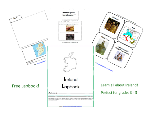 Free Ireland Lapbook 