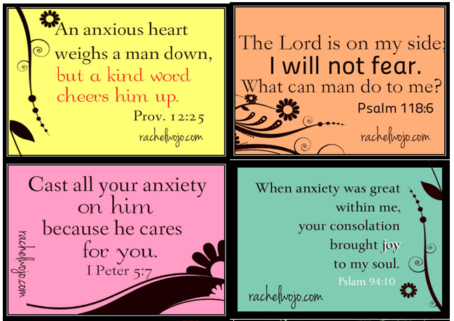 Free Printable Scripture Cards to Combat Worry and Fear 