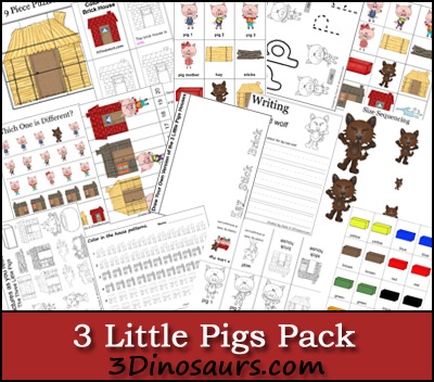 Free Worksheets: Three Little Pigs Printable Pack