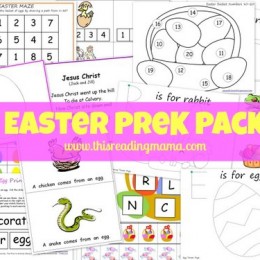 Free Worksheets: Easter PreK Printable Pack