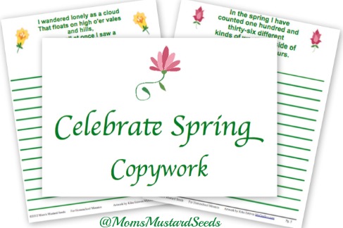 Free Notebooking and Copywork for Spring