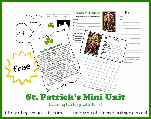 Free St. Patrick's Day Mini Unit 