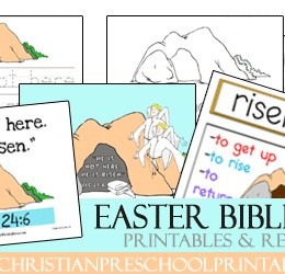 Free Preschool and Kindergarten Bible Verse Printables for Luke 24:6