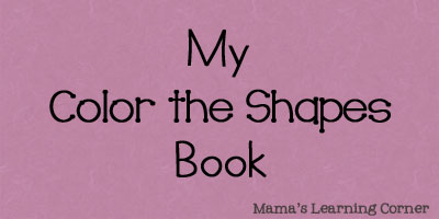 Free My Color the Shapes Book