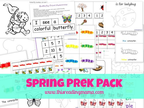 Free Worksheets: Free Printable Spring Pack 