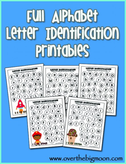 Free Full Alphabet Letter Identification Printables 