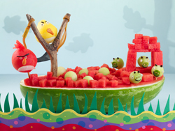 Angry Birds Watermelon Carving Tutorial