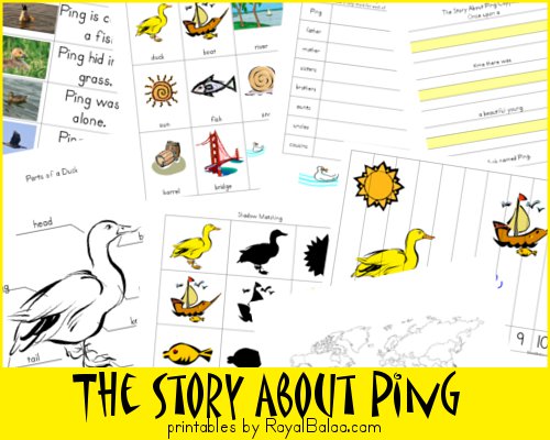 Free The Story About Ping Printable Set