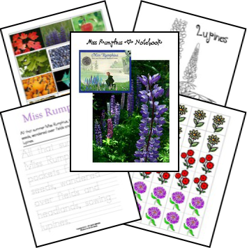 FREE Miss Rumphius Lapbook & Notebook Printables